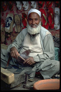 515004 The Sandal Maker, Northern Pakistan A4 Photo Print