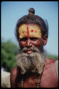 515014 Sadu, Holy Man With Painted Face A4 Photo Print