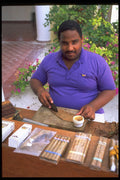 515065 Cigar Maker, Hotel Pelicano, Cayo Largo, Cuba A4 Photo Print