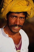 515082 Happy Villager From Rajasthan, India A4 Photo Print