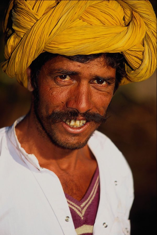 515082 Happy Villager From Rajasthan, India A4 Photo Print