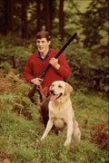 515095 Man With Labrador Dog And Twelve Bore Shotgun, England A4 Photo Print