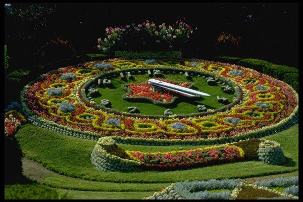 516018 Floral Clock, Garden At Olivet, France A4 Photo Print
