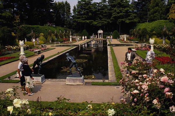 516078 The Italian Gardens, Compton Acres, Dorset, England A4 Photo Print