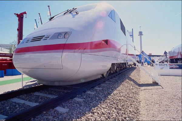 517005 Hanover Industrial Trade Fair, ICE Trains A4 Photo Print
