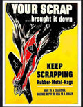 518 02 your scrap war poster Advert A4 Photo Print