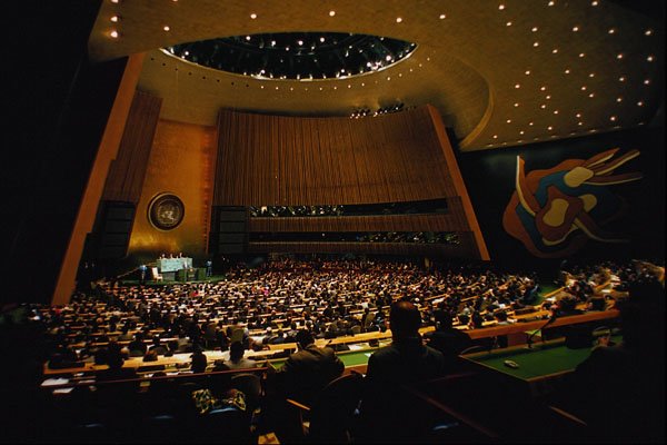 518003 UN General Assembly Opens Its 48th Sesssion, New York, 1993 A4 Photo Print