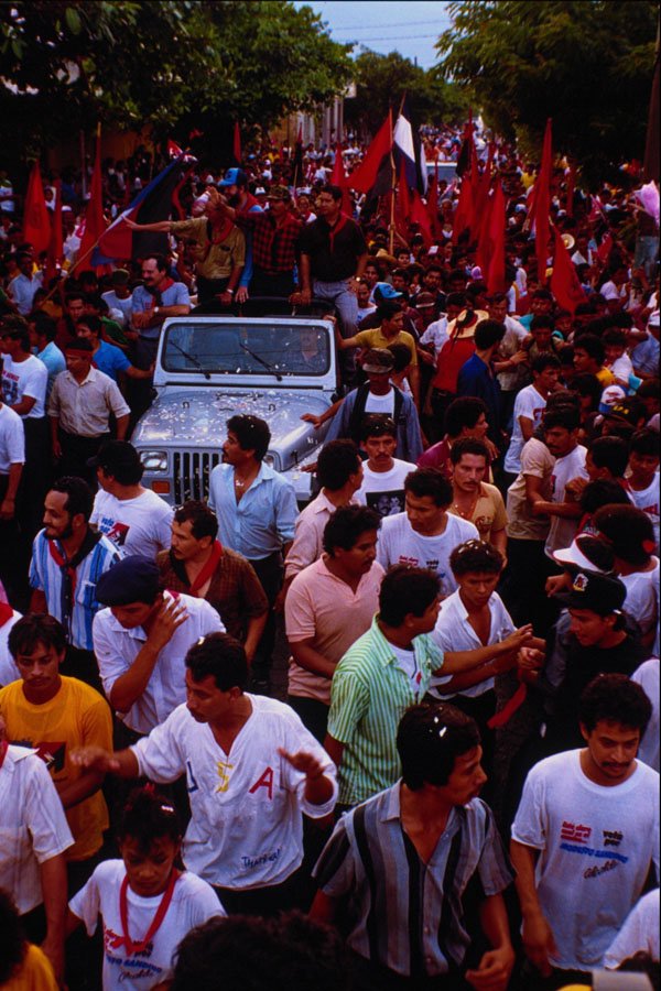 518074 President Ortega During Campaign For UN monitored Elections A4 Photo Print