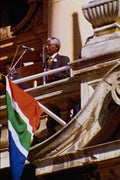 518091 Nelson Mandela Speaks At A Cape Town Rally, 1994 A4 Photo Print