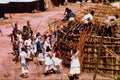 518095 Ethiopian Villagers Help Build A New Home, Hararghe Region A4 Photo Print