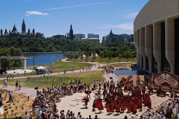 519068 Canadian Museum Of Civilization, Indian Dancers In Park A4 Photo Print