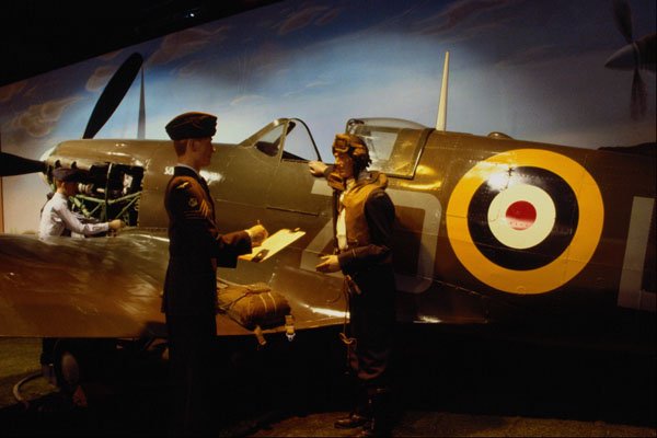 519084 Canadian War Museum, Spitfire Aircraft Prepares For Takeoff A4 Photo Print