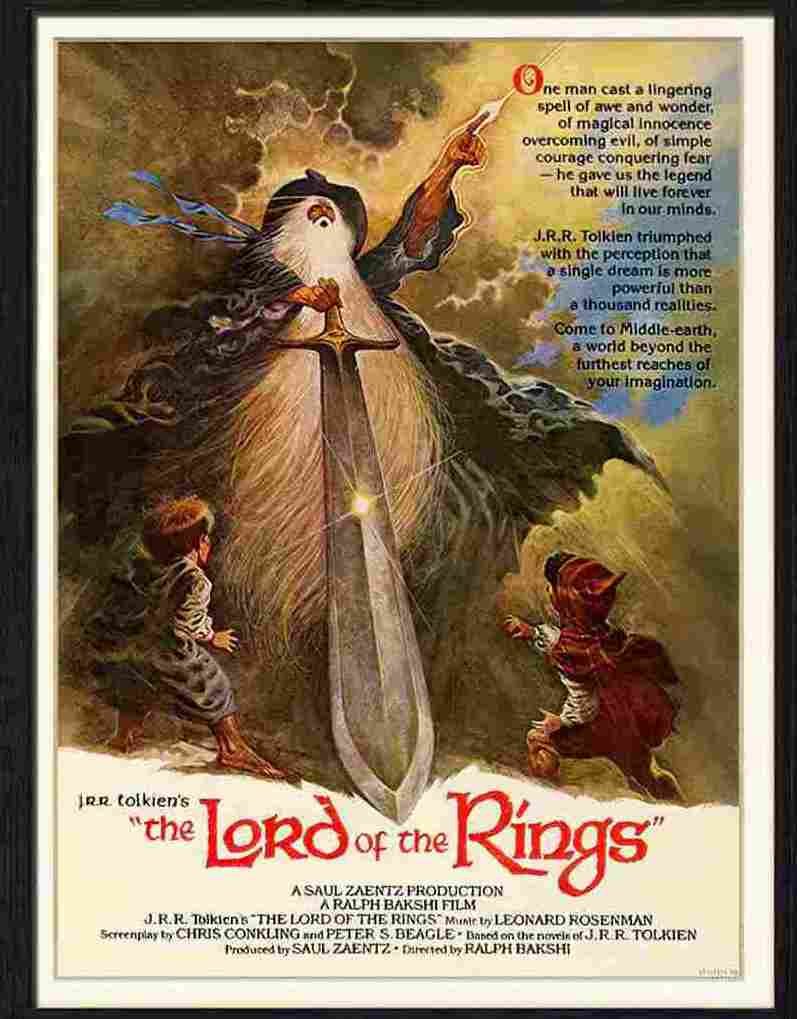 520 06 lord of the rings animation Advert A4 Photo Print