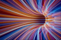 520010 Fiber Optic Streak Tunnel A4 Photo Print