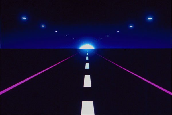 520018 Graphic Perspective Highway With Horizon A4 Photo Print