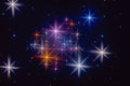 520020 Multicolored Star Chasers A4 Photo Print