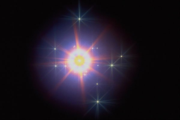 520022 Glowing Star Angels A4 Photo Print