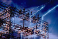 520040 Electrical Power Substation A4 Photo Print