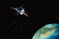 520045 Satellite Above Earth A4 Photo Print