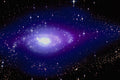 520049 Glowing Blue Galaxy A4 Photo Print