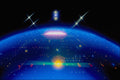 520054 Mother Ship With Star Satellites A4 Photo Print