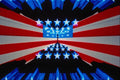 520055 Perspective U.S. Flag Maps A4 Photo Print