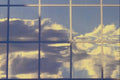 520057 Cloud Reflections In Building Windows A4 Photo Print