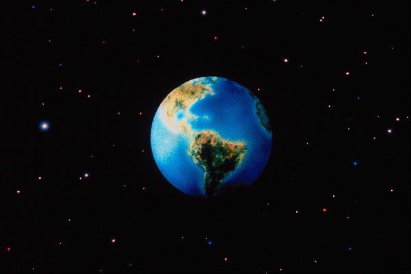 520060 Earth In Space A4 Photo Print