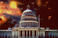 520064 U.S. Capitol With Sun A4 Photo Print