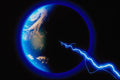 520077 Earth, Lightning Strike A4 Photo Print