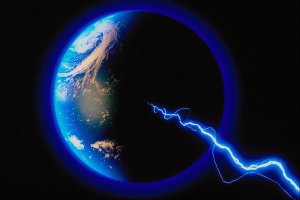 520077 Earth, Lightning Strike A4 Photo Print