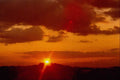 520081 Sunset Behind Mountain A4 Photo Print