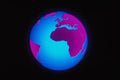 520084 Graphic Earth Over Black Background A4 Photo Print