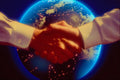 520089 Global Handshake A4 Photo Print
