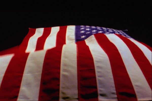 520093 Perspective Waving U.S. Flag A4 Photo Print