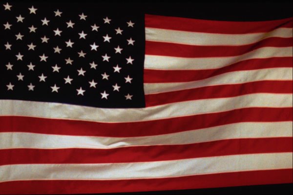 520095 Full Frame Waving U.S. Flag A4 Photo Print