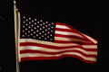 520097 Waving U.S. Flag On Pole A4 Photo Print