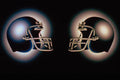520099 Glowing Football Helmets A4 Photo Print