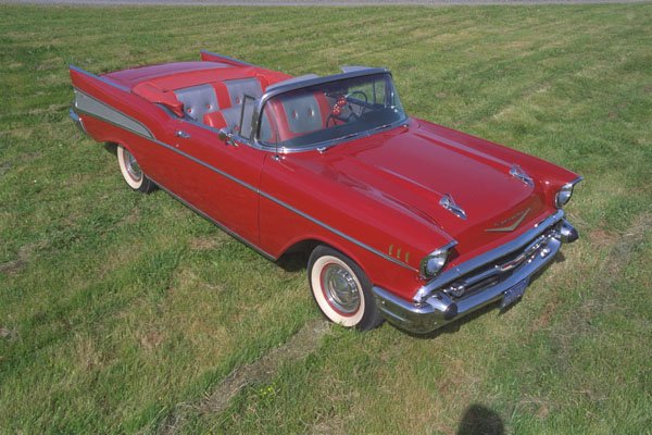 521005 1957 Chevrolet Bel Air Convertible A4 Photo Print
