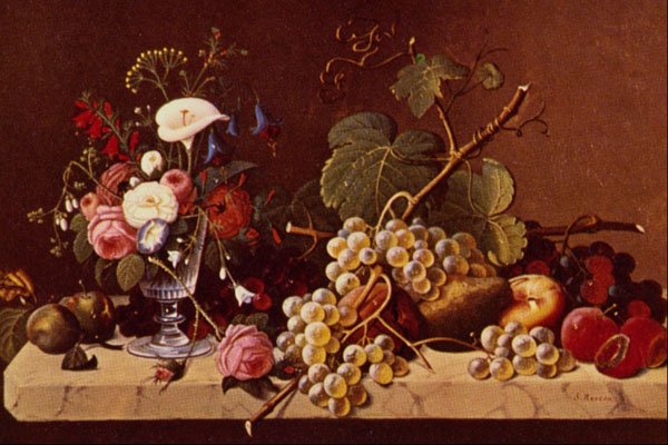 522043 Still Life , Detail,Severin Roesen A4 Photo Print