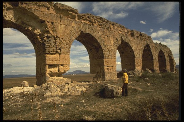 525000 Roman Architecture At Aqueduct, Tunisia A4 Photo Print