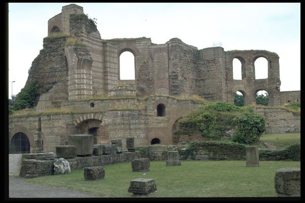 525010 Ruins, Imperial Roman Baths In Trier, Germany A4 Photo Print