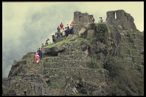 525065 Structure At Machu Picchu, Lost City Of The Incas, Peru A4 Photo Print