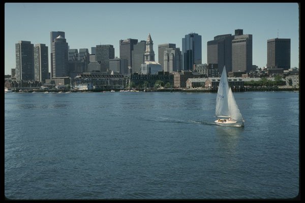526002 Boston Waterfront A4 Photo Print