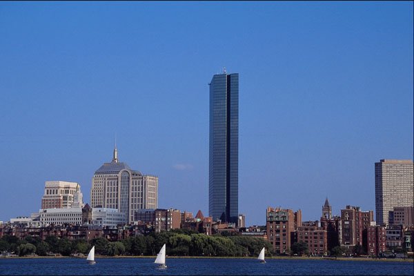 526022 Back Bay Skyline A4 Photo Print