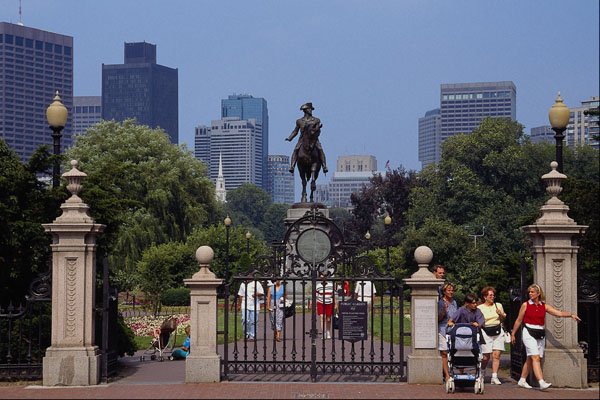 526026 Main Gates To Boston Common, City Landmark Since 1634 A4 Photo Print