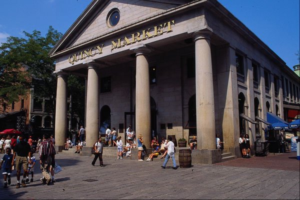526028 Quincy Market, Built 1826 A4 Photo Print