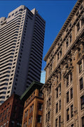 526029 Boston's Financial District A4 Photo Print
