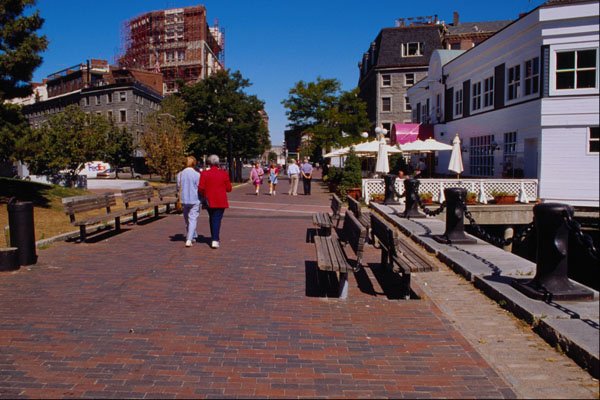 526036 Commercial Wharf Walkway A4 Photo Print