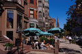 526055 Inviting Sidewalk Eateries A4 Photo Print